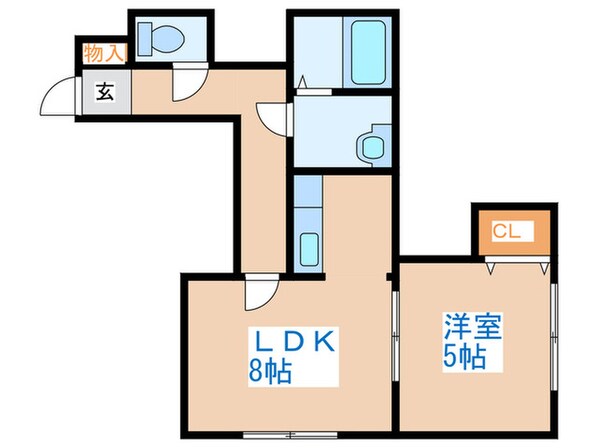 リバ－サイドⅡの物件間取画像